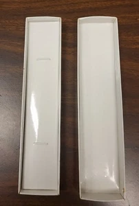 Glänzende weiße Schmuck Geschenkboxen 25 Stck. 8 Zoll x 2 Zoll x 1 Zoll elastischer Einsatz - Bild 1 von 2