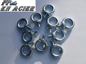 Anneau tige filetée / Piton ACIER ( Lot de 10 ) 12mm M8 Acier Ref A173Z08X10 - Imagen 1 de 1