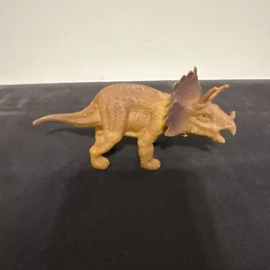 Greenbrier International Inc. Rubber Triceratops Dinosaur 5 1/2" Toy Figure - Picture 1 of 7