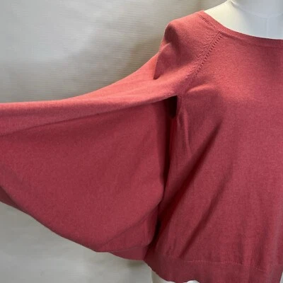 TRINA TURK Fuschia вязаный свитер плащ пончо свитер верхний средний без рукавов - Изображение 1 из 4