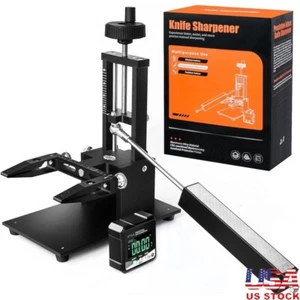 Knife Sharpener Adjustable Angle System W/ Digital Angle Finder Diamond Plates - Picture 1 of 7