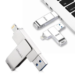 iDiskk APPLE MFI USB Flash Drive Photo Stick Memory Stick for iPhone/Laptops/PC - Picture 1 of 9