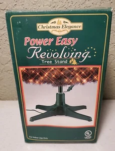 NOS Christmas Elegance Revolving Rotating Tree Stand Power Easy Up to 7.5' Tree - Picture 1 of 5