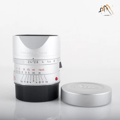 Leica Summarit-M 35mm/F2.4 ASPH Silver Lens Germany #11605 - Image 1 of 4