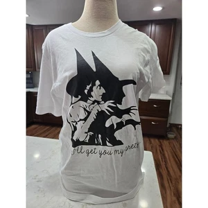 New Womens Wicked T Shirt Size Large 100% Cotton Short Sleeve White - Picture 1 of 6