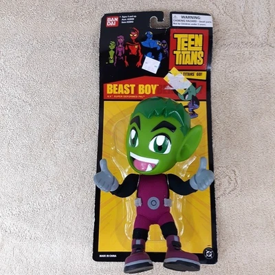 Teen Titans Go! BEAST BOY 6.5" Super Deformed Pal Plush NEW Ban Dai 2004 VINTAGE - Image 1 of 4
