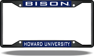 Marco de matrícula negro Howard BISON - Imagen 1 de 1