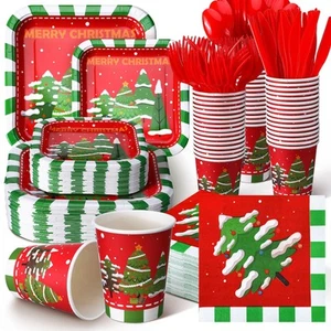 350 Pcs Paper Plates and Napkins Set Disposable Dinnerware Party Supplies Tab... - Picture 1 of 6