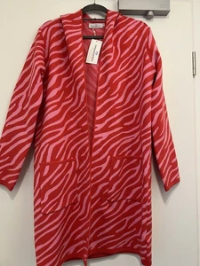 Cardigan von Zwillingsherz, Zebra, Rot, mit Kapuze - S/M - Bild 1 von 2