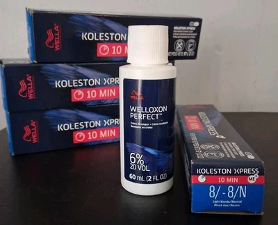 WELLA Koleston Xpress 8N Permanent Color W/ 2 OZ. Of 20V Developer - image 1 of 3