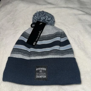 Travis Mathew Bushwood Champion Doggy Paddle Golf Beanie Mütze Blau Grau Neu - Bild 1 von 5