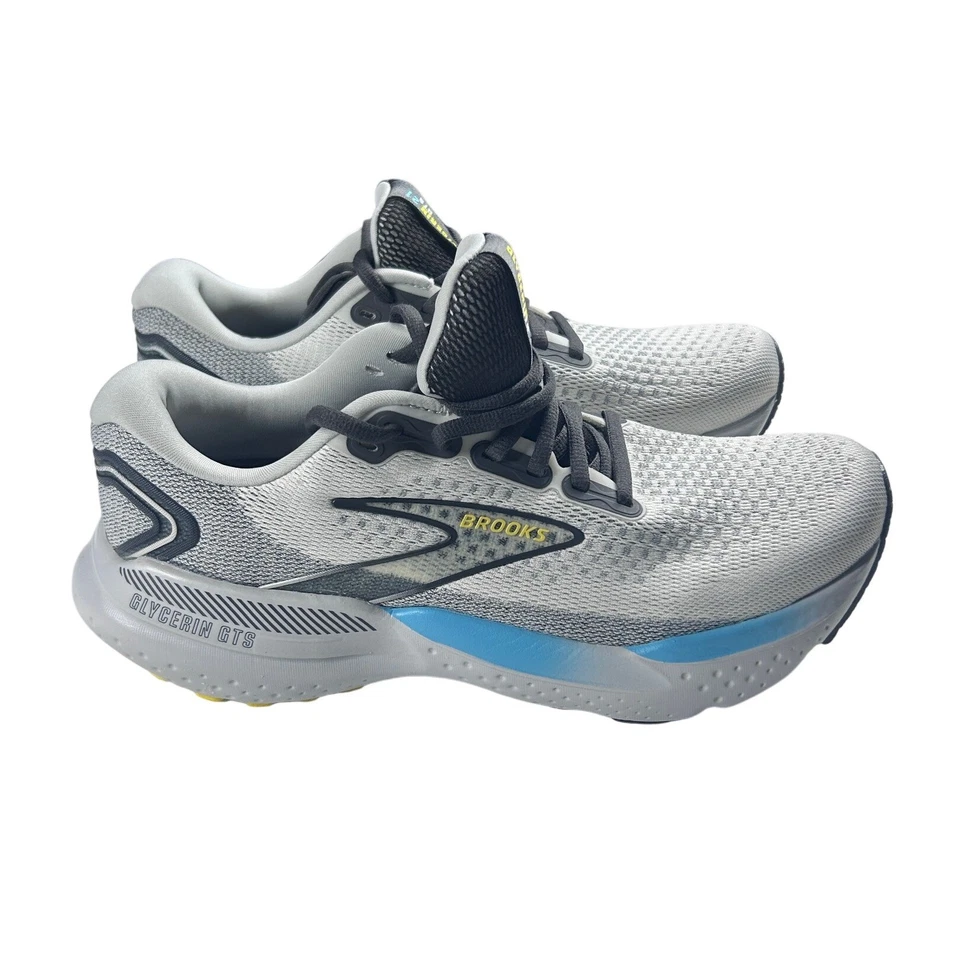 Brooks Glycerin GTS 21 男式跑步鞋椰子铁黄色男式 8 码全新 — 第 1/4 张图片