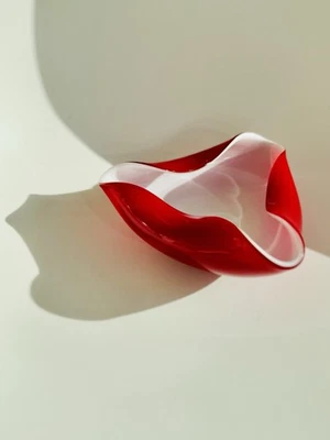 Mid-Century Tricorn Cased Glass Dish or Ashtray, possibly Italian or Japanese? - Image 1 of 4