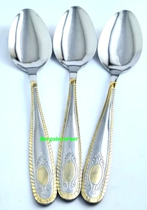 Table Spoons Stainless Steel (S6) Dinner Lunch Spoon Spoon Large Solid Design - Picture 1 of 30