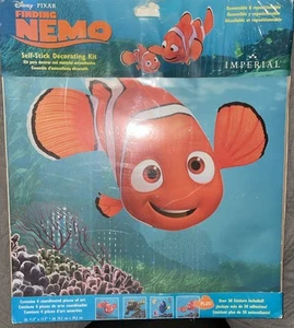 Disney Finding Nemo 4-Piece Self-Stick decorating kit NEW IN PACKAGE - Picture 1 of 15