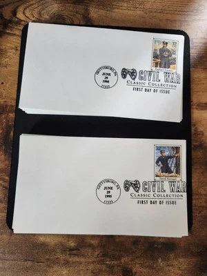 2 Sets of 20 First Day Issue Civil War Classic Collection 1995 + 2 From 1961 - Image 1 of 4