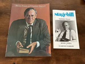 Henry Fonda as Clarence Darrow 1974 Souvenir Program Broadway Play With Playbill - Picture 1 of 9