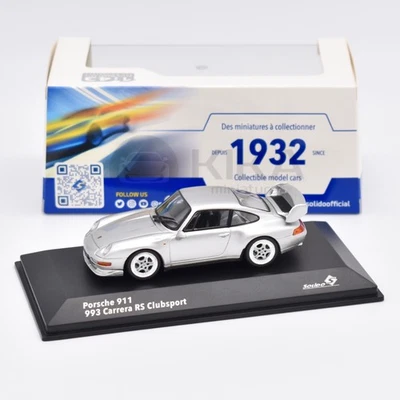 Porsche 911 (993) Carrera RS Clubsport Argent Polaire 1993 SOLIDO 1/43 S4313803 - Photo 1/4