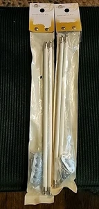 Graber drehbares Ende Flügel Stangen verstellbar für Vorhänge 12" - 21" Menge 2 Neu - Bild 1 von 3