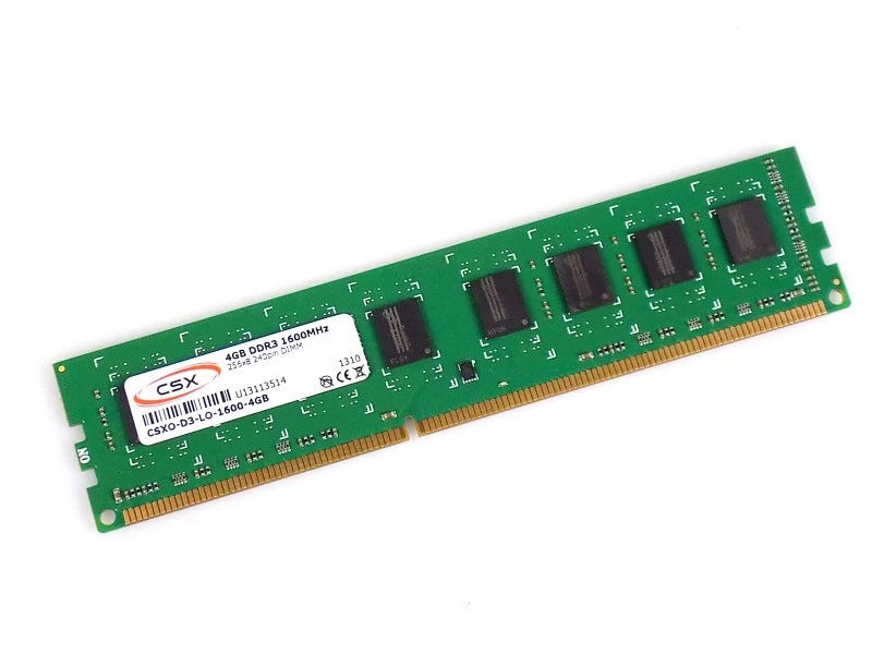 4GB CSX CSXO-D3-LO-1600-4GB DDR3-1600Mhz PC3-12800U RAM Arbeitsspeicher - Bild 1 von 1