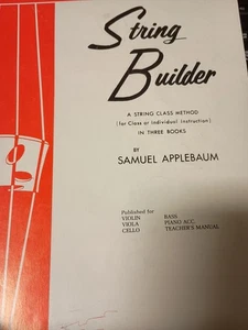 Belwin Course for Strings String Builder Book 2  Violin Samuel Applebaum I1 - Picture 1 of 1