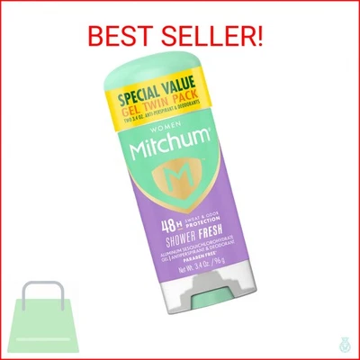 Gel antitranspirante y desodorante Mitchum triple protección contra olores para mujer, ducha Fr Foto 1 de 2