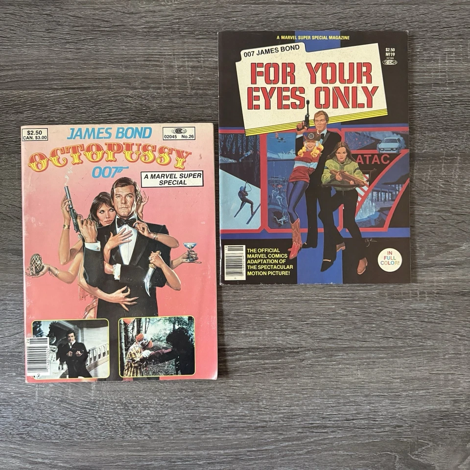 007 James Bond For Your Eyes Only & Octopussy Marvel Comic Magazines - Image 1 of 4
