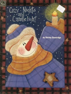 Gemütliche Nächte und Kerzenlicht von Shirley Goodridge Tole Gemälde Bären Schneemänner - Bild 1 von 8