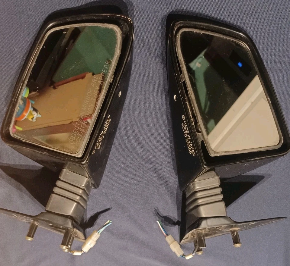 Par de espejos retrovisores laterales derecho izquierdo eléctricos para Subaru XT6 1989-91 conductor pasajero Foto 1 de 4