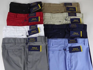 Pantalones Cortos de Sarga Polo Ralph Lauren Calce Clásico Rendimiento $79-89 Nuevos con Etiquetas Insignia - Imagen 1 de 39