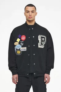Chaqueta Universitaria PEGADOR Whitney Lavada Negra Tinta Negra Talla L - Imagen 1 de 4