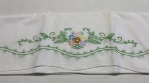 VINTAGE EMBROIDERED PILLOWCASE,,UNUSED - Picture 1 of 1