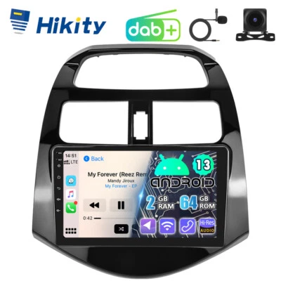 DAB+ 64GB CarPlay Android13 Radio GPS Navi WiFi RDS +Kamera Für Chevrolet Spark - Bild 1 von 4