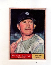 Mickey Mantle 1961 Style ACEO Art Card by Stephen Whitworth in 2011  1/1