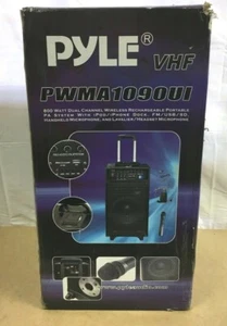 Pyle PWMA1090UI Portable Pro Speaker System 400W Wireless Black ✅❤️️✅❤️️ Read! - Picture 1 of 12