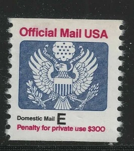 US Scott #O140, Single 1988 Official E Rate MNH OG -- Free shipping - Picture 1 of 1