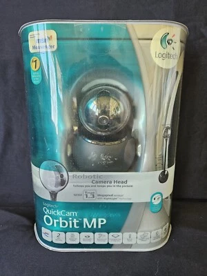 NEW Logitech Black QuickCam Orbit MP 961422-0403 Robotic Camera Head Webcam - Image 1 of 4