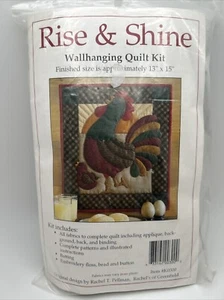 Rise & Shine Wallhanging Quilt Kit Rachel Pellman Chicken Rooster Pattern Sew - Picture 1 of 7