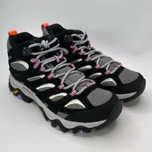 Merrell MOAB 3 MID scarpe da trekking donna taglia 8 grigio/nero/orchidea nuove senza scatola - Foto 1 di 8
