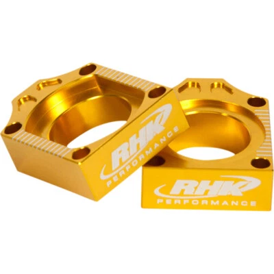 Bloques de eje RHK dorado tensores de cadena ajustadores aptos para Honda CRF450R 2007 2008 Foto 1 de 3