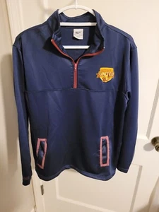Cleveland Cavaliers Wine & Gold United Member Quarter-Zip Jacket Blue Adult S - Picture 1 of 9