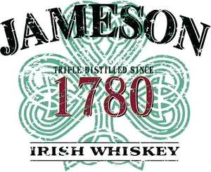 Jameson Irish Whiskey Iron On Transfer For T-Shirt + Light & Dark Fabrics #2 - Picture 1 of 2