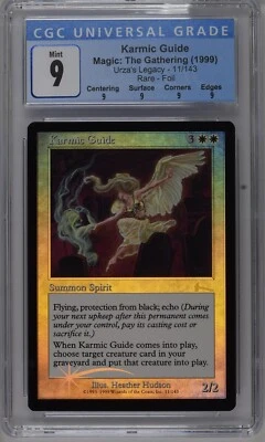 1999 Magic MTG Urza's Legacy FOIL Karmic Guide 11/143 CGC Mint 9 Rare - Image 1 of 2