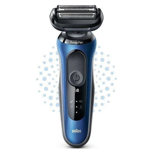 RASOIO BRAUN SERIES 6 B1000S RIC. LAVABILE WET&DRY AUTOSENSE SENSOFLEX blu - Immagine 1 di 1