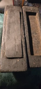 Primitive Antique Sharpening Stone W/ Wood Case 13" x 3” - Picture 1 of 7