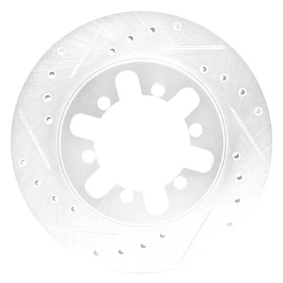 For Nissan 720 83-85 DFC Premium Drilled & Slotted Front Driver Side Brake Rotor - Imagem 1 de 4