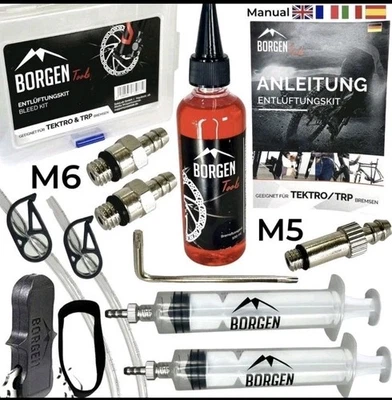 Kit de purga Borgen Tools adecuado para bicicleta Tektro y TRP nuevo Foto 1 de 3
