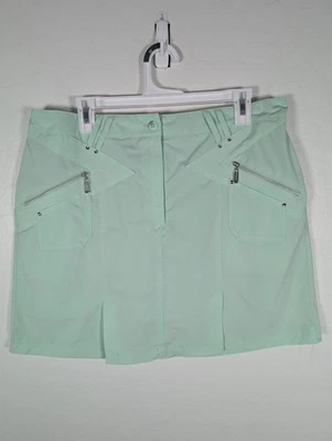 Falda corta de golf Jamie Sadock para mujer 14 verde elástica bolsillos con cremallera ropa deportiva Foto 1 de 4