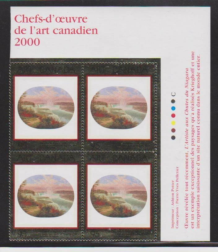 2000 Canada SC# 1863 UR - Masterpieces of Canadian Art-13- PB M-NH Lot # 3471b - Image 1 of 1