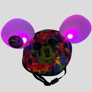 Mickey Mouse Hat Glow With The Show Light Up Ears Disney Parks World of Color - Picture 1 of 9